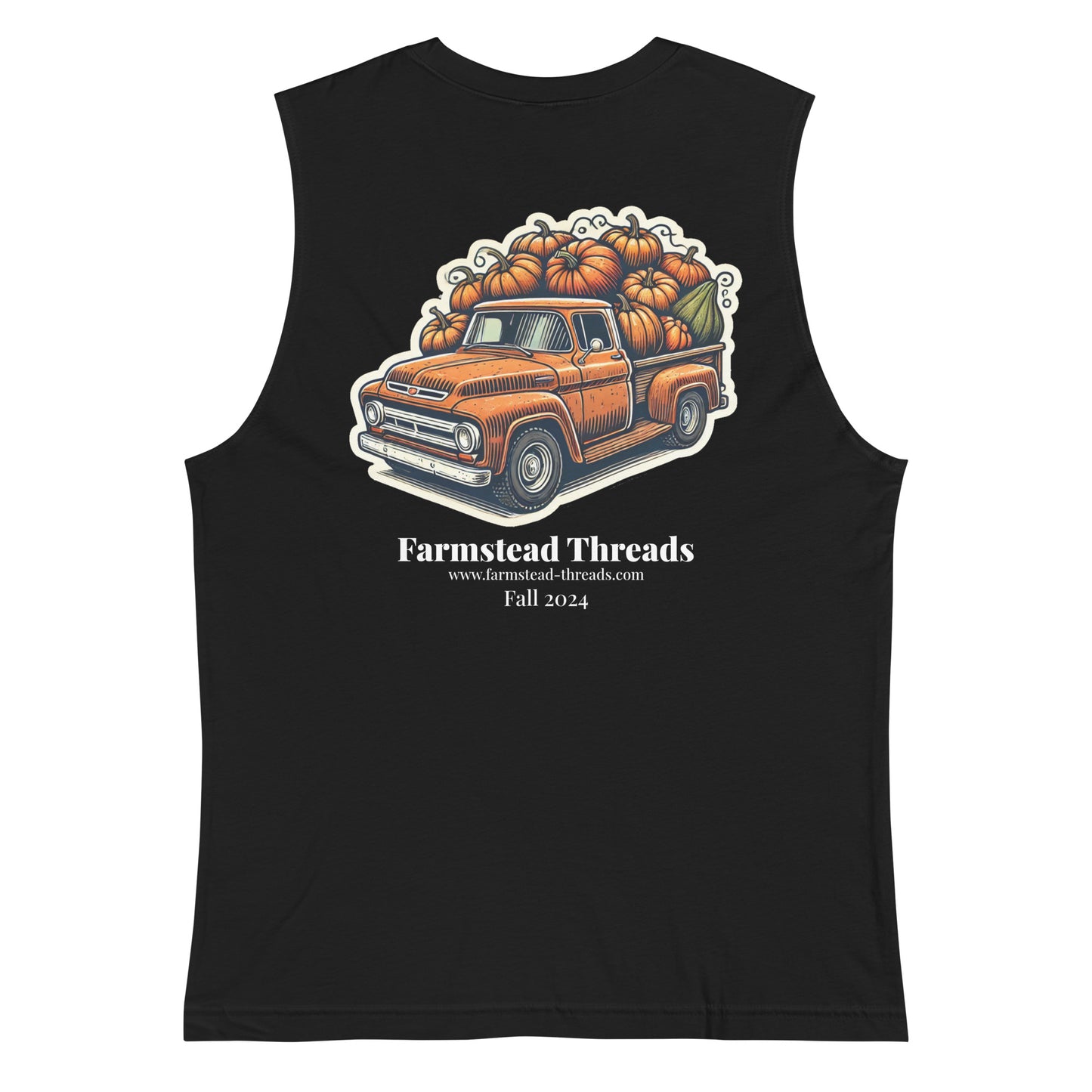 Adult | Muscle Tank | Vintage Vehicles | Fall 2024 | Pumpkin Patch Pickup